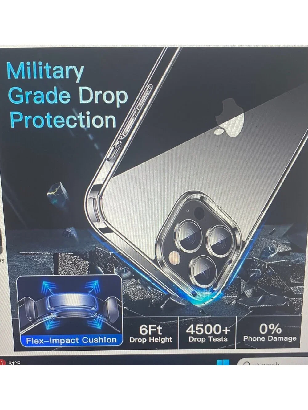 Casekoo Case for iPhone 13 Pro Max Clear